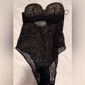 Zara Black Lace Shapewear Bodysuit